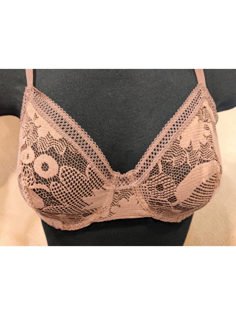ERES ETOLE COTO LACE BRA -MUSCADE COLOR-  34D NWT!!